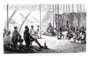 Speke（1827-64）がウガンダの女王DowagerにGrant（1827-92）を紹介